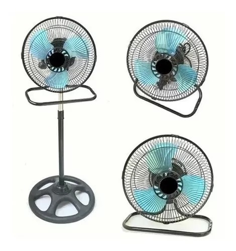 Mini Ventilador 3 En 1 De 10 Pulgadas Kanji Kjh-fh1306 Negro Color de las  aspas