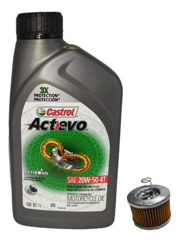 Kit Aceite + Filtro Fz16 Fz2.0 Castrol Semi Sintetico 20w50 