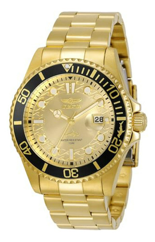 Reloj Invicta Pro Diver Para Hombre, Cuarzo, Dorado, 30025