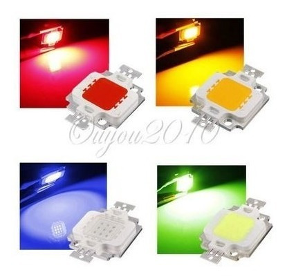 Led 10w, Azul, Rojo,verde Y Amarillo/naranja, Arduino, Pic,