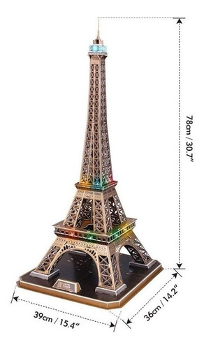 Rompecabezas En 3d Torre Eiffel - 84 Piezas 3d Puzzle