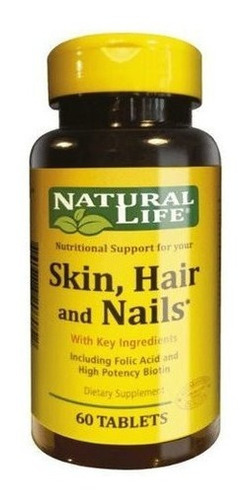 Natural Life Skin, Hair And Nails X 60 Tablets Good Natural