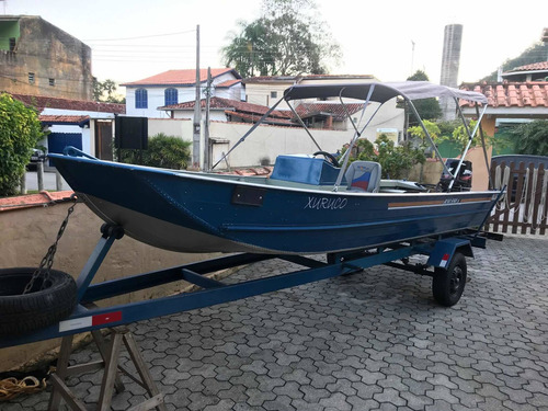 Imagem 1 de 15 de Barco Top Motor De 40 Hp 70 Horas De Uso