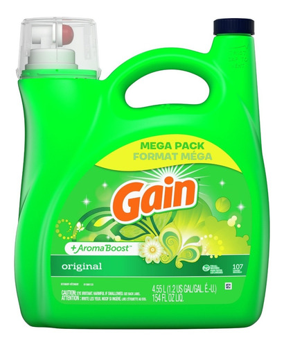 Detergente Liquido Gain Aroma Original 107 Lavadas