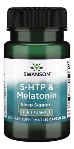 Swanson 5-htp Y Melatonina 30 Vegcaps Sabor Sin Sabor