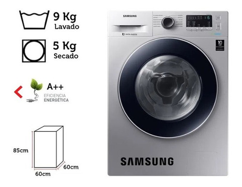 Lavaseca Ecobubble Samsung 9kg/5kg Como Nueva