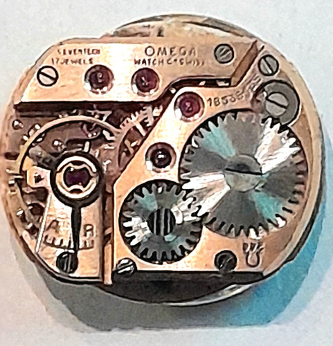 Antigua Máquina De Reloj Dama Omega, C.244 Funciona (Usado)