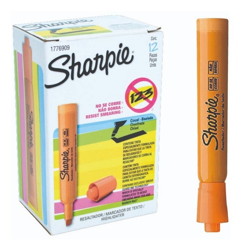 Resaltador Sharpie Tank Caja Con 12 Piezas