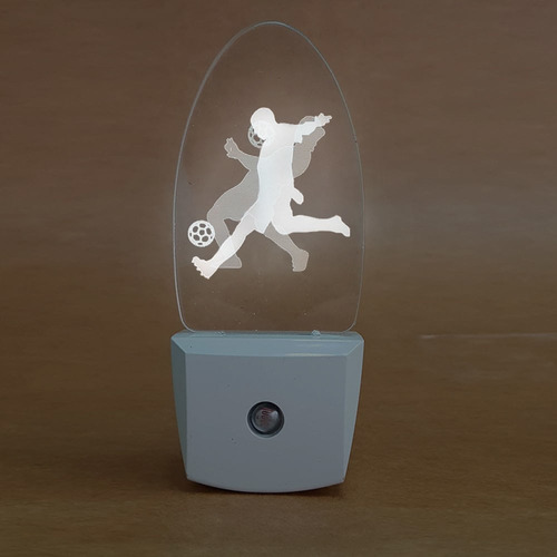 Luz Noturna Infantil Com Movimento De Futebol Cor da cúpula Branco Cor da estrutura Branco