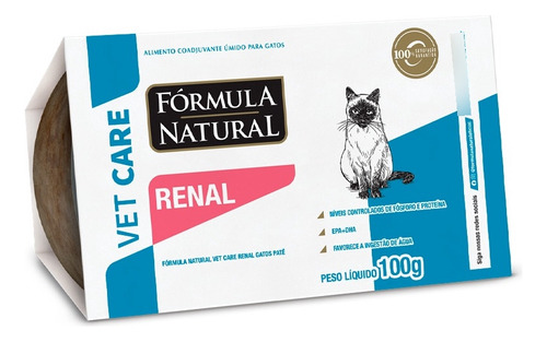 Fórmula Natural Vet Care Renal Gatos Úmido 100g