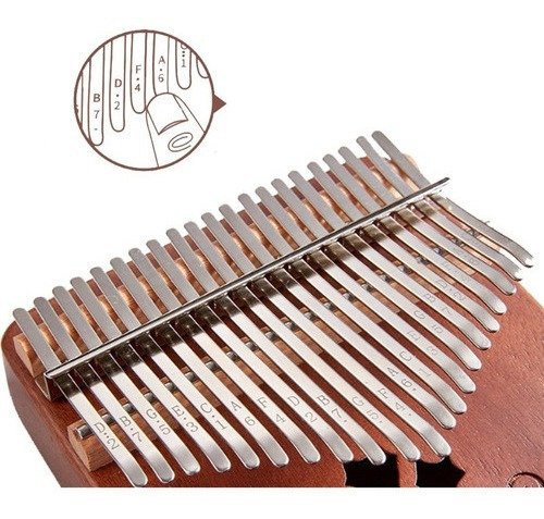 Imagen 2 de 4 de Kalimba - Piano De 17 Teclas Para El Pulgar (caoba)