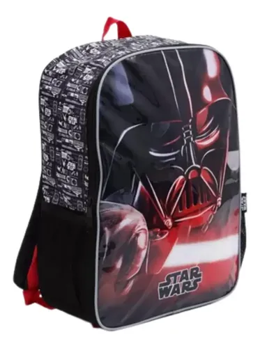 Mochila Escolar Infantil Costas Reforçada Star Wars Vermelho ...