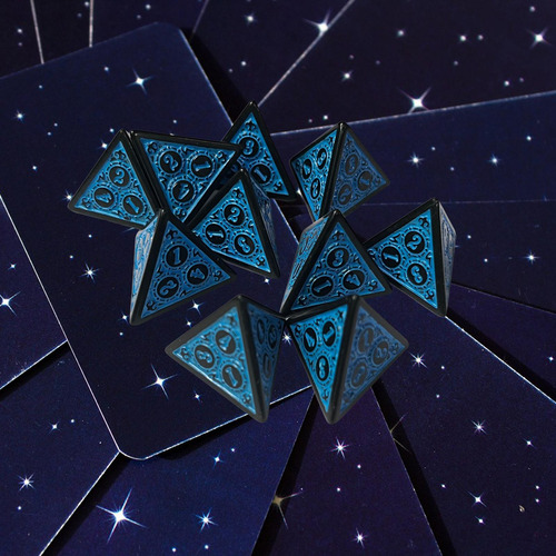 2 Dados De Varios Lados Dados De Acrílico Juegos De Azul