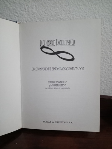 Diccionario De Sinónimos Comentado - Plaza Janes (Usado)