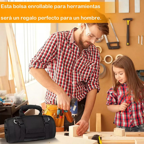Bolsa De Ferramentas Portátil Enrolável Organizador De Ferra