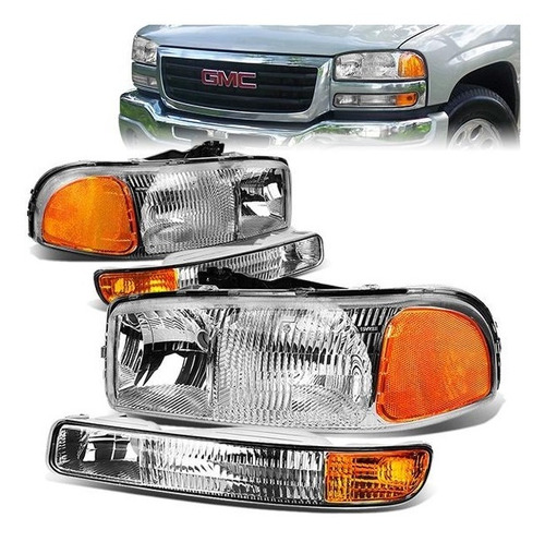 Faros Delanteros 99-07 Gmc Sierra 1500 2500 3500