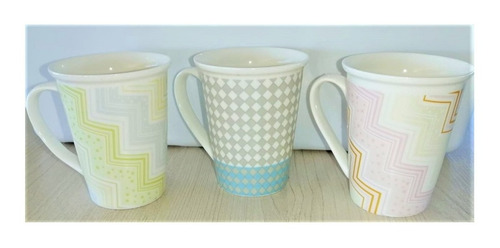 Imagen 1 de 6 de Juego De Tazas X 6 Ceramica Diseños Varios 200 Ml