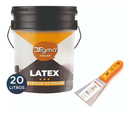 Espatula Galgo Nº20 Pintor Madera Acero + Latex Mate 20 Lts