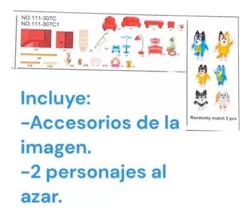 La Casa De Figuras De Bluey Mansion Niños Niñas Personajes