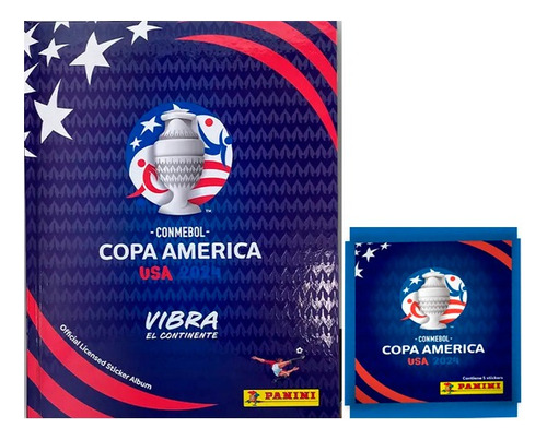 Álbum Tapa Dura Copa América 2024 +25 Sobres 