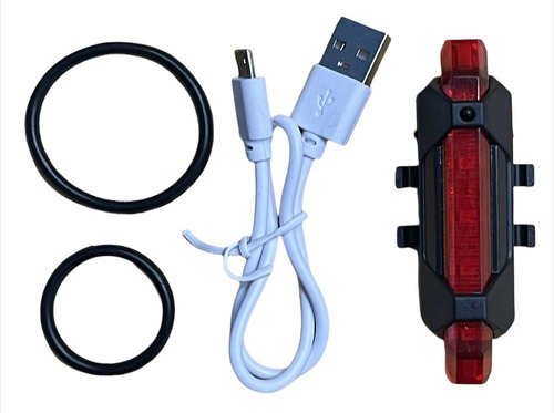 Imagem 5 de 5 de Kit Farol Lanterna Bike T6 Recarregável Com Pisca Traseiro