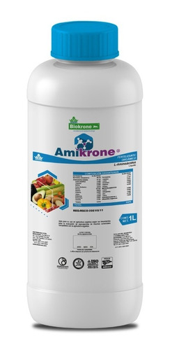 Fertilizante Biokrone Amikrone Aminoacidos Al 52% Pack 10 L