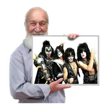 Comprar Quadro Placa Kiss Rock Heavy Metal  Hard Rocktam A3 08