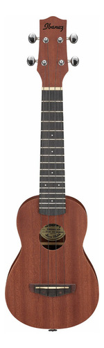 Ibanez Uks100 Ukulele Soprano Open Pore De Caoba Con Funda Color Natural