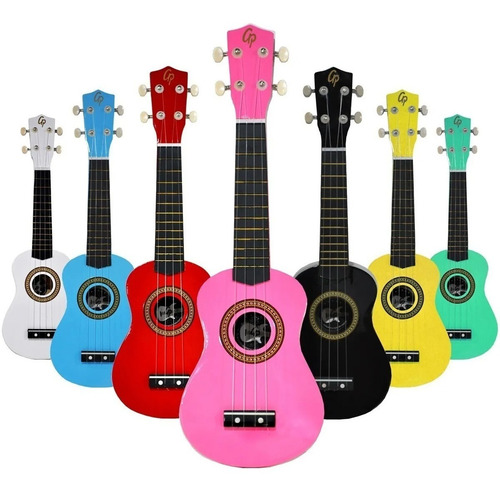 Ukelele Soprano Superior Colores + Funda Impermeable Pua #gp