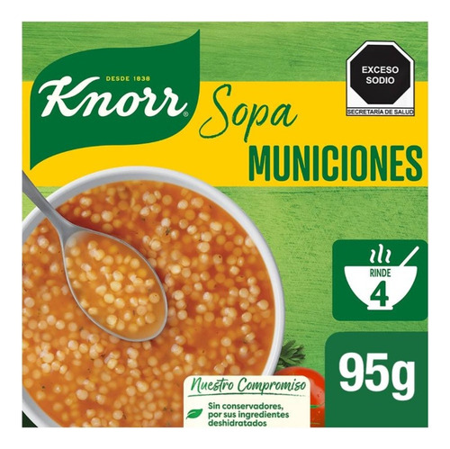 3 Pza Sopa De Municiones Knorr 95 G