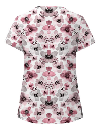 Sisit Blusa Medica Para Mujer Tops Floral Holgado Encantador