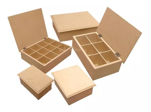 Caja Porta Sobres de Té con 9 Compartimentos - Acrilux