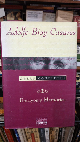 Adolfo Bioy Casares - Obras Completas Ensayos Y Memorias