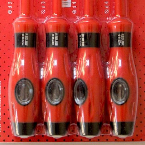 Set Atornilladores Con Tester Paleta/cruz 3 Y 4 Mm