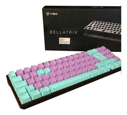 Imagen 2 de 6 de Teclado Mecánico Bellatrix Vsg Tkl Wireless Rgb 70% Custom