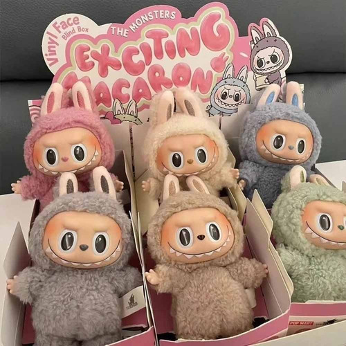 Labubu Macaron Monsters Vinilo Toffee Peluche
