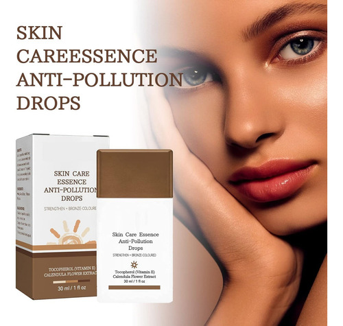 - Gotas Solares Antipolución, 30 Ml, Potencia El Bronceado