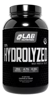100% Hydrolyzed 2 Lb Lab Nutrition Usa, Proteína Hidrolizada Sabor Cookies and cream