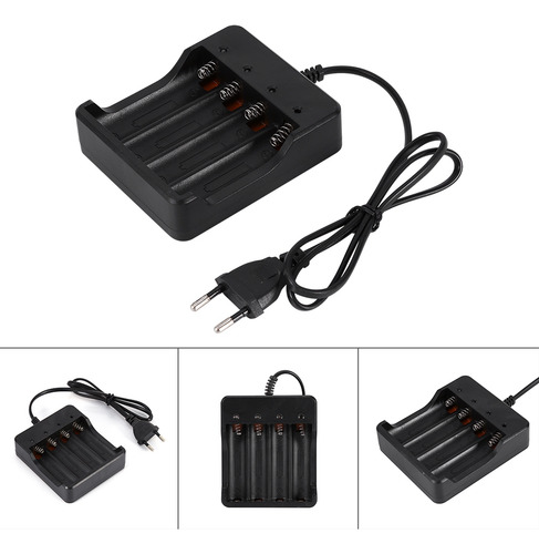 Bateria De 4 Slots Para Recarregável De Lítio 18650