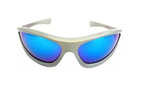 Óculos De Sol Spy Original - Mod Largue 49 Prata Lente Azul