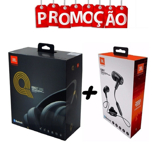 Fone De Ouvido Jbl E25bt  + Jbl E55bt Quincy Edition Sem Fio