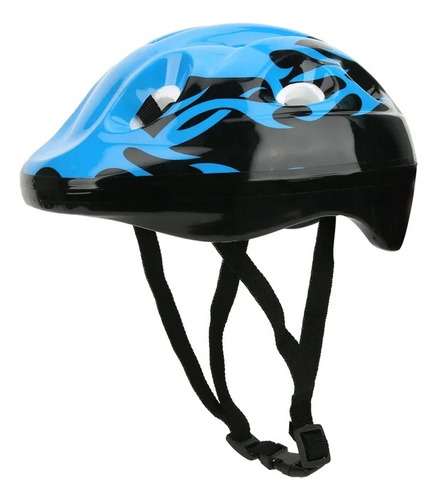 Casco Infantil Para Patines Skate Bicicleta Color Azul.