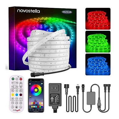 Novostella 52.5ft Smart Led Luz De La Cuerda Dtrsw