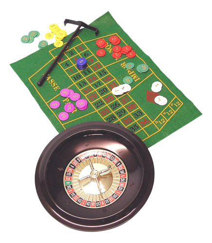 Rueda De Ruleta De 10 Pulgadas, 100 Fichas Y Mantel