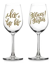 Comprar Calcos Vinilos De Corte Para Copas Doradas Letra Navidad X10