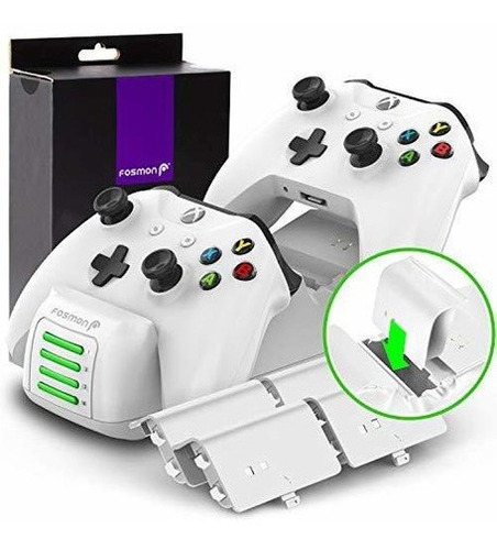 Cargador De Controlador Fosmon Xbox One Quad Pro Con 4 Paque