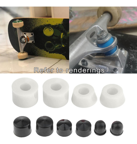 20x Kit De Bucha De Caminhão De Skate Amortecedores Macios
