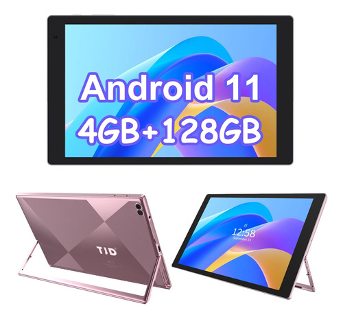 Tableta Tjd Android 10.1 Pulgadas Con Soporte Rosado