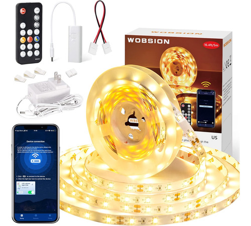 Tira De Luces Led De Color Blanco Cálido, Tira De Luz Led De