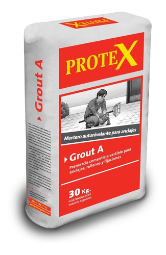 Protex Grout A Mortero Vertible Para Anclajes Rellenos 30kg
